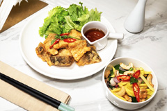 เนื้อปลากะพงทอดน้ำปลา